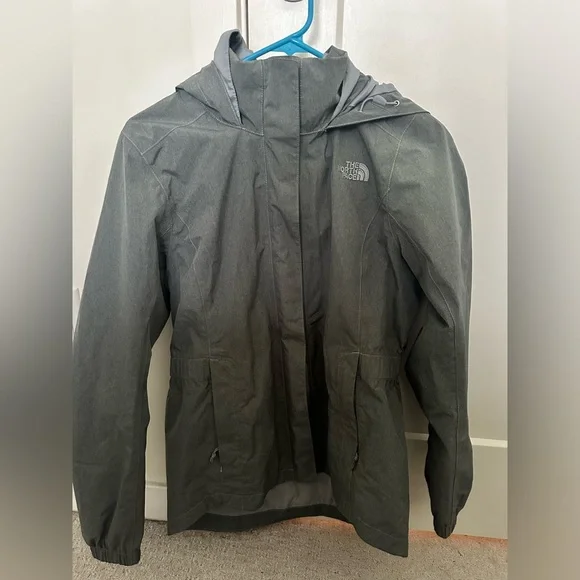 North face gray women’s rain jacket - Picture 1 of 7